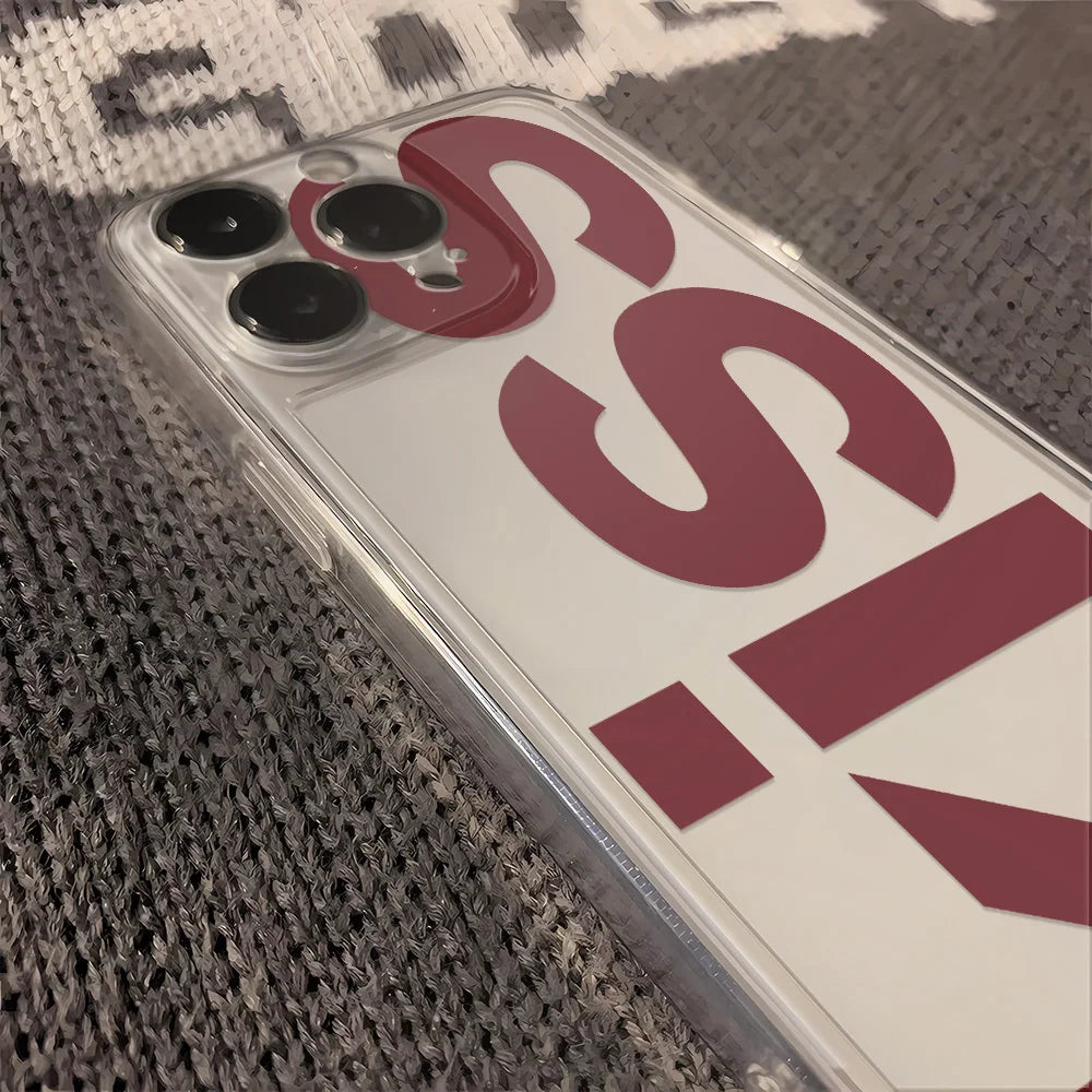 Kiss English Phone Cases For iPhone 17 16 15 14 Plus 13 12 11 Pro Max Plus 17 Air Transparent Silicone Cover Coque PromoPro Africa 