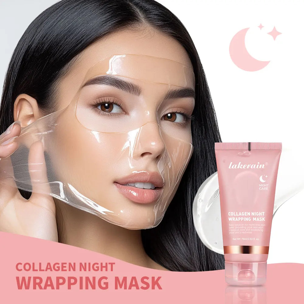75ml Collagen Overnight Wrapping Peel Off Facial Mask Korean Collagen Night Wrapping Mask Deeply Hydrates Night Care Mask Cream PromoPro Africa 