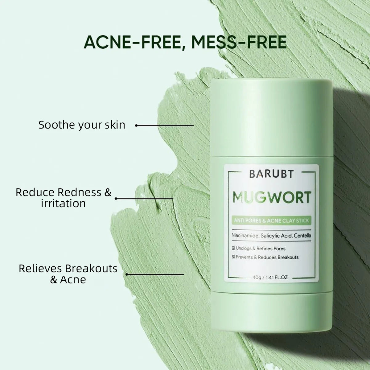 Remove Blackhead Acne Mugwort Solid Mask Cleans Pores Stick Facial Blemish Black Dots Shrink Pores Korean Skin Care Products PromoPro Africa 