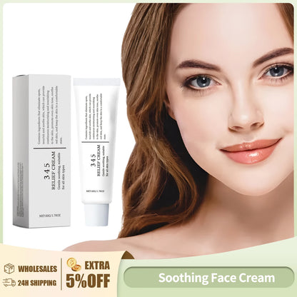345 Relief Cream Reduce Redness Soothing Care Face Lifting Brightening Even Skin Tone Beauty Moisturizing Smooth Cream 50g PromoPro Africa 
