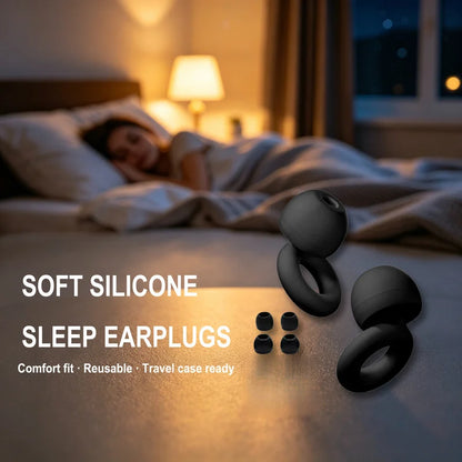 Noise Cancelling Earplugs Silicone Soft Reusable Waterproof For Sleeping Swimming Study Snoring Travel PromoPro Africa 