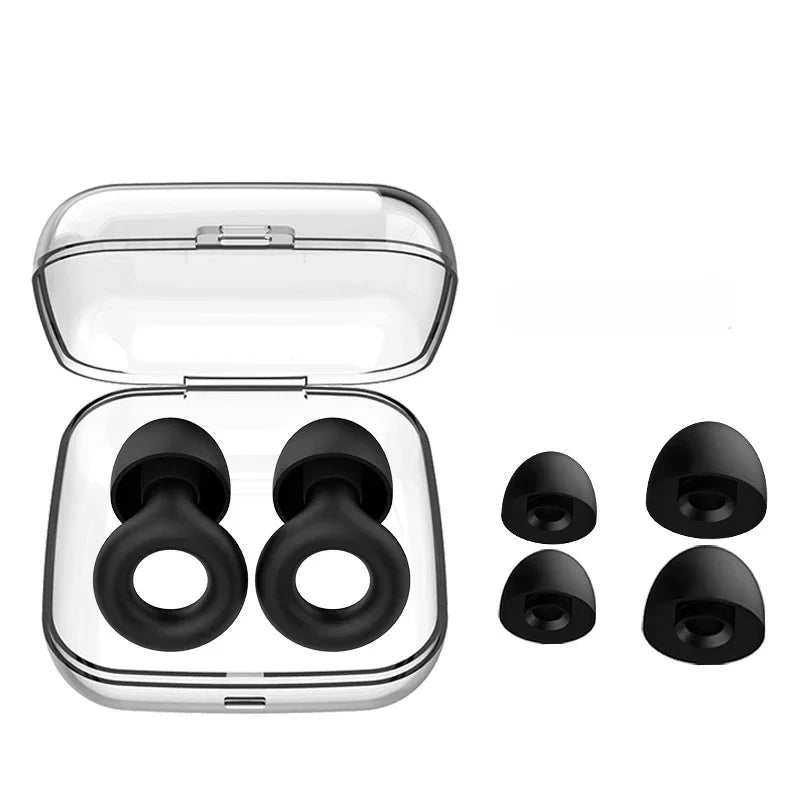 Noise Cancelling Earplugs Silicone Soft Reusable Waterproof For Sleeping Swimming Study Snoring Travel PromoPro Africa 