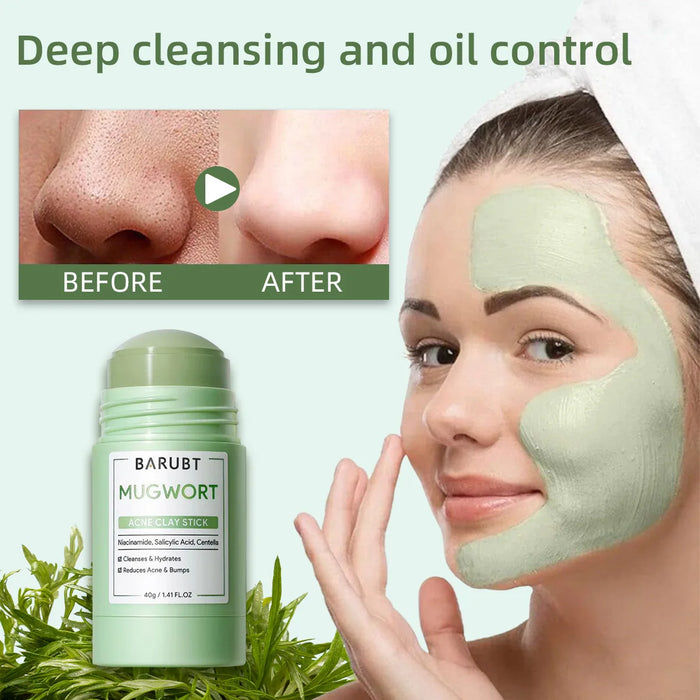 Remove Blackhead Acne Mugwort Solid Mask Cleans Pores Stick Facial Blemish Black Dots Shrink Pores Korean Skin Care Products PromoPro Africa 