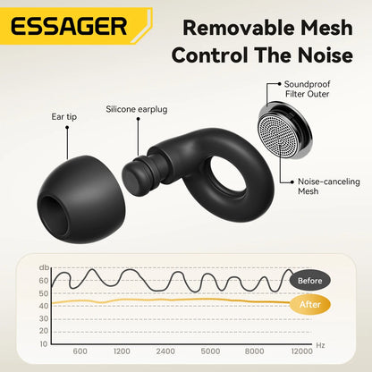 ESSAGER Noise Cancelling Ear Plugs for Sleeping Soft Silicone Sleep Earplugs Noise Reduction Earbuds for Sleep Work Study Travel PromoPro Africa 