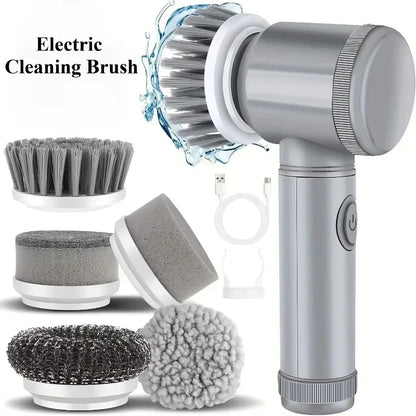 New Cordless Spin Scrubber Electric Rechargeable 5 in 1 Brush Heads for Bathroom Kitchen Tile Grout Shower Car Deep Clean PromoPro Africa 